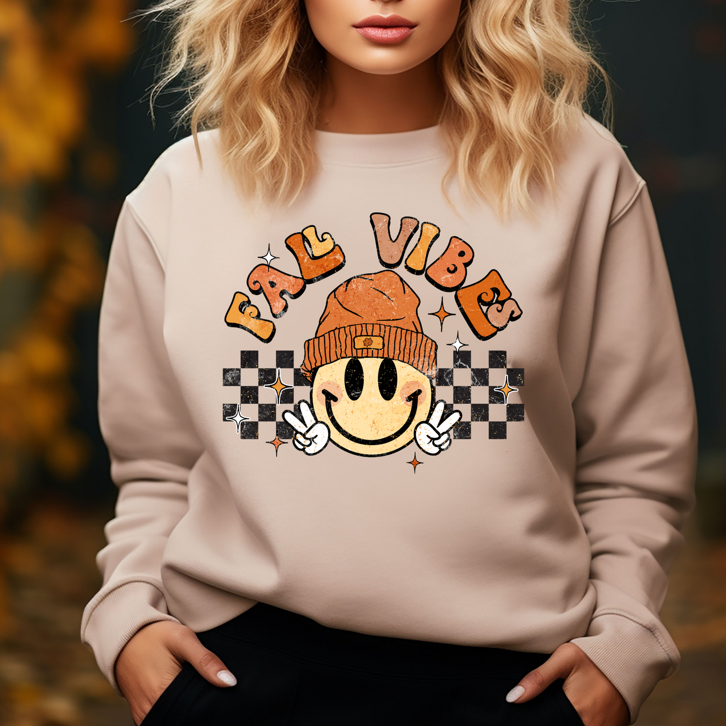 Fall Vibes Emoji Sweatshirt