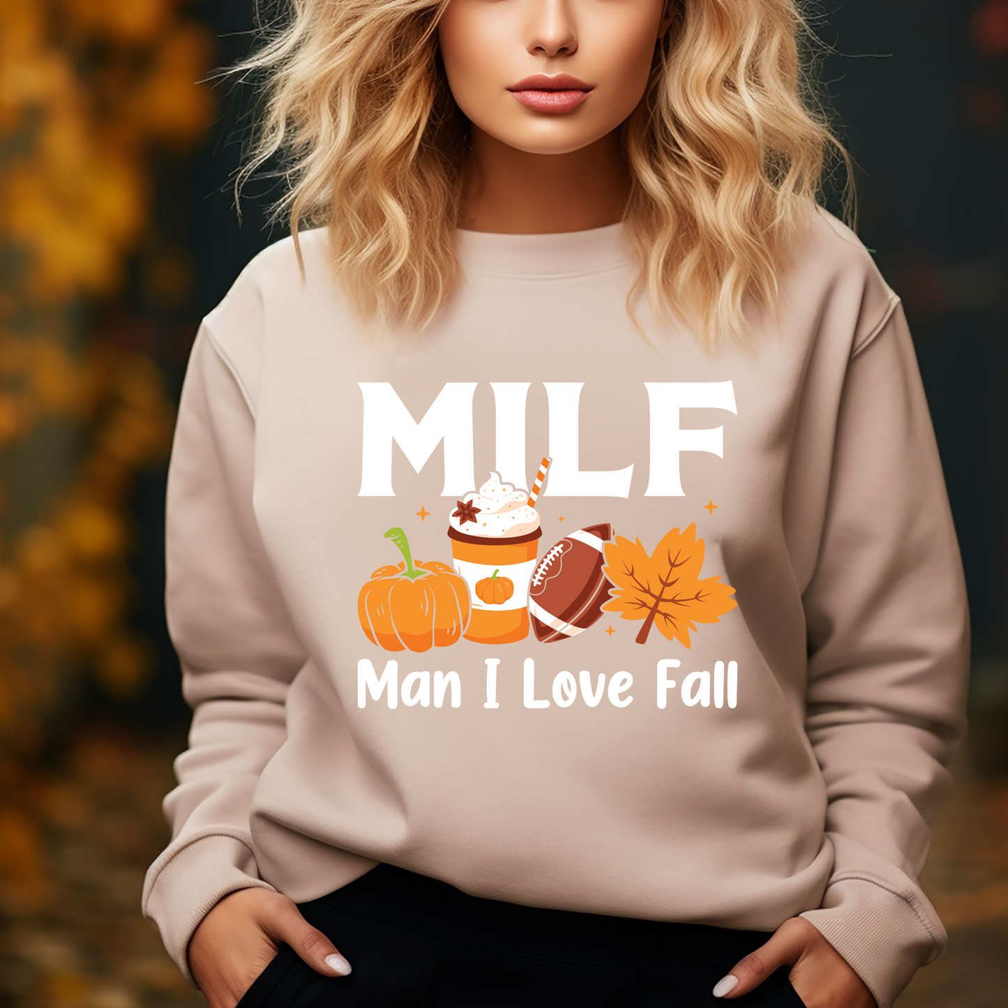 MILF Man I Love Fall and Football Sweatshirts