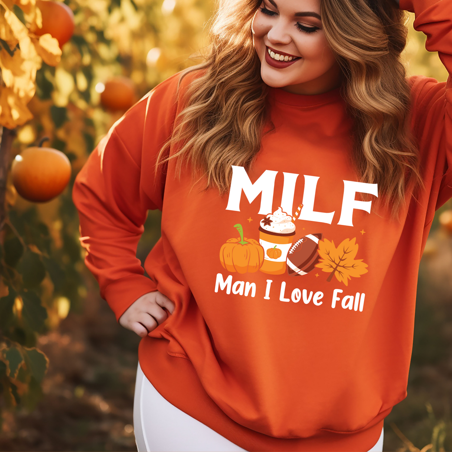 MILF Man I Love Fall and Football Sweatshirts