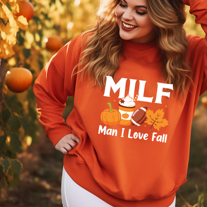 MILF Man I Love Fall and Football Sweatshirts