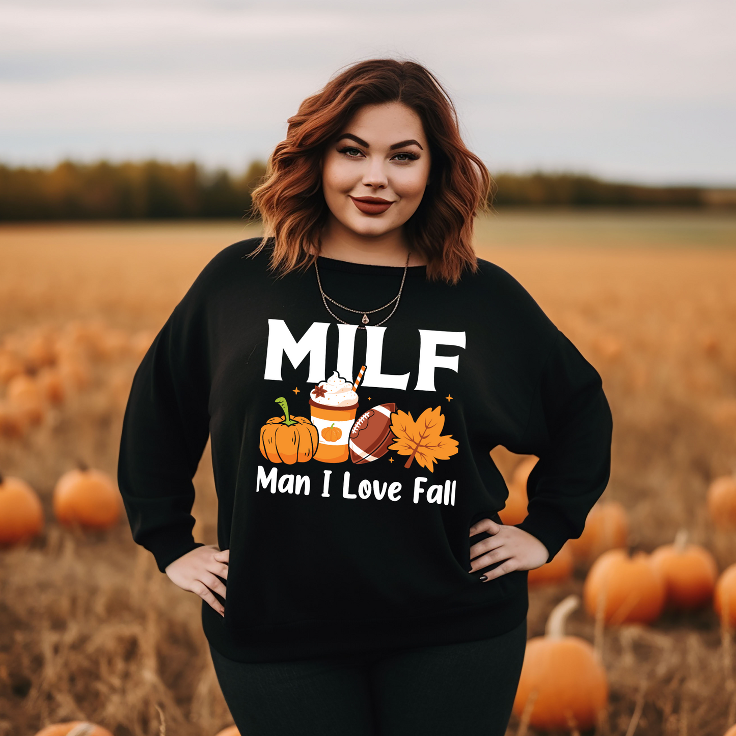 MILF Man I Love Fall and Football Sweatshirts