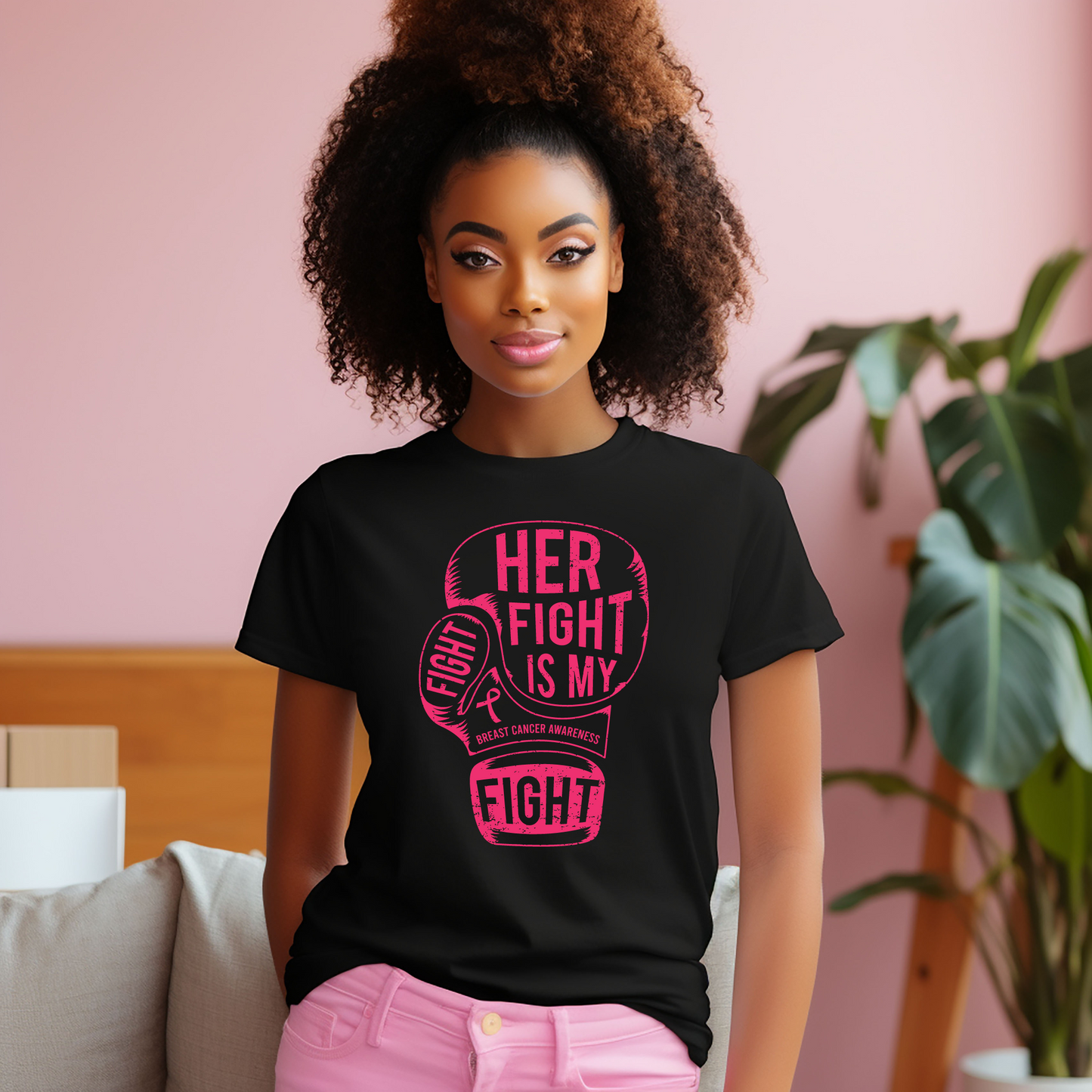 Her Fight Is my Fight Breast Cancer Tee