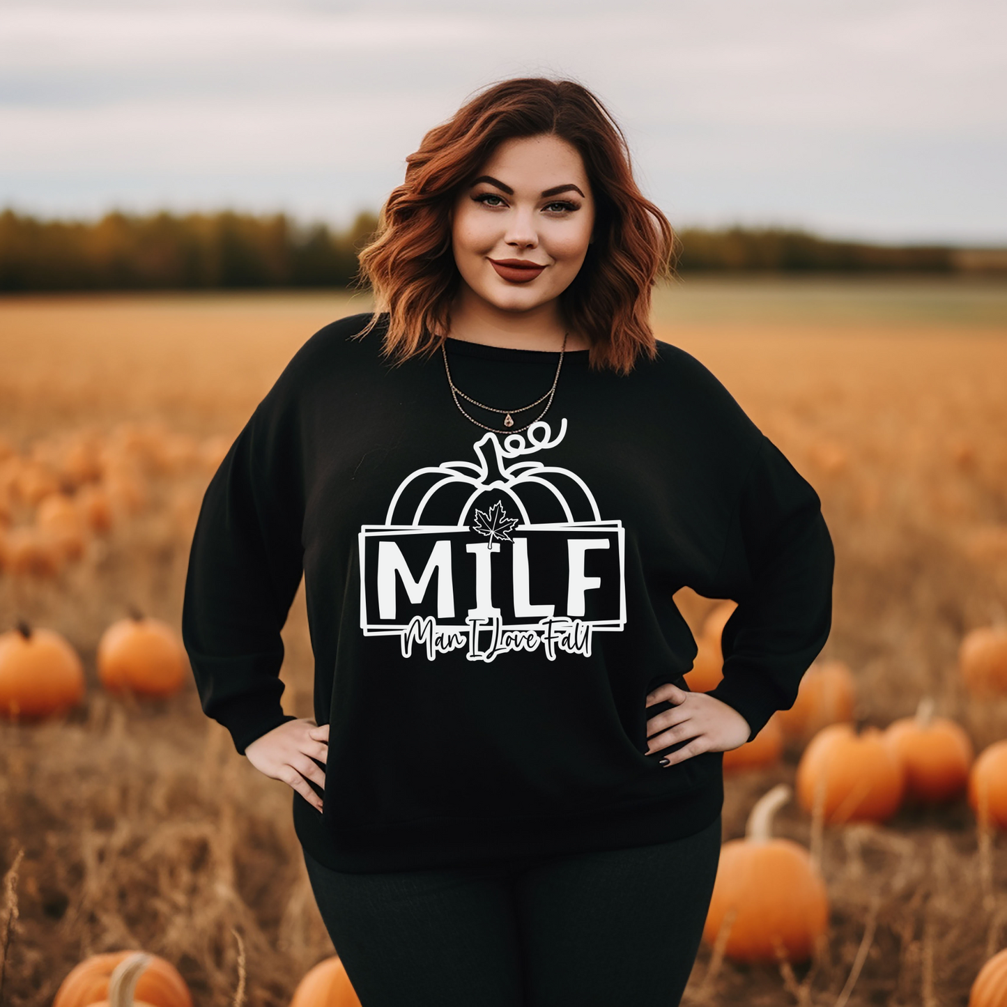 Pumpkin Man I love Fall sweatshirt.