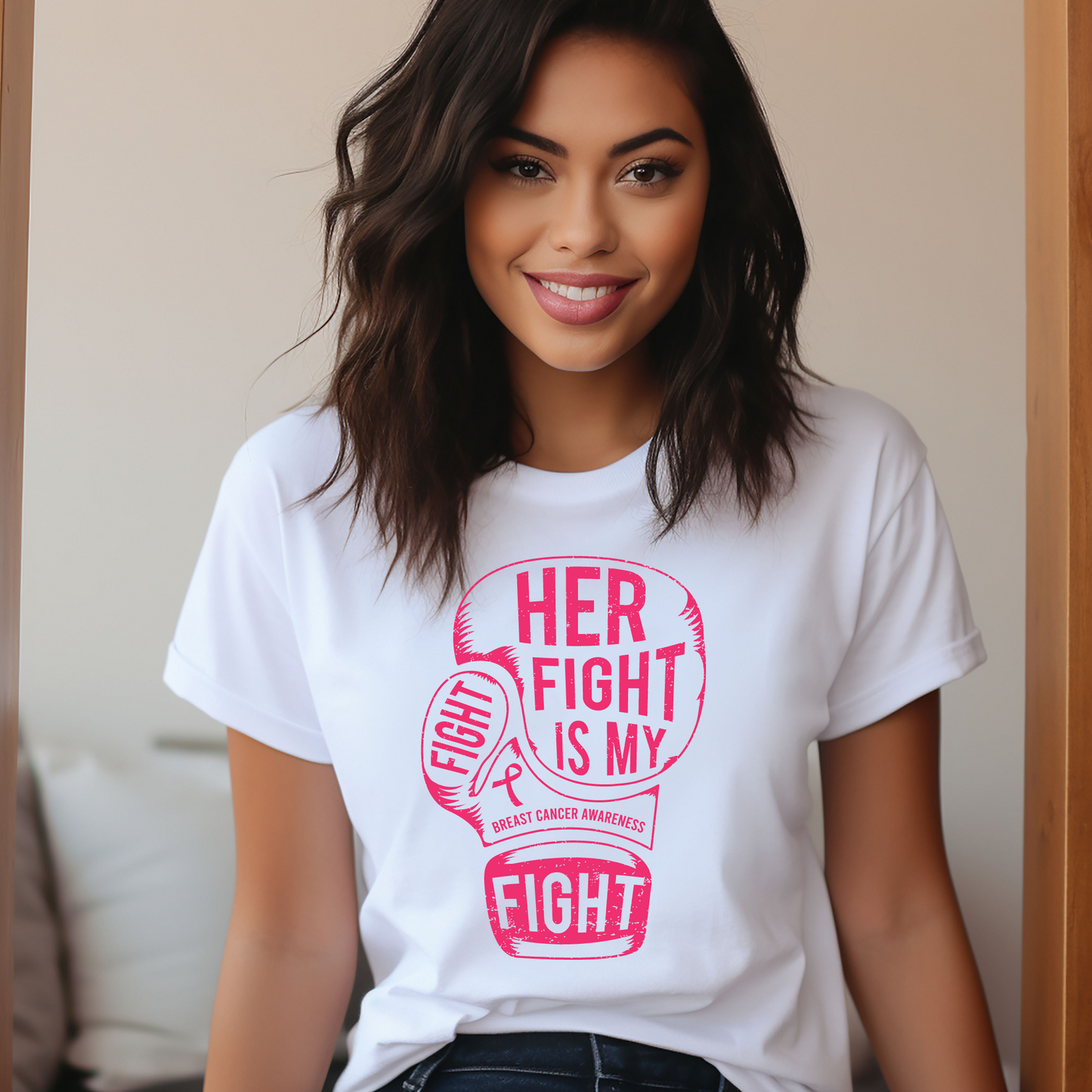 Her Fight Is my Fight Breast Cancer Tee