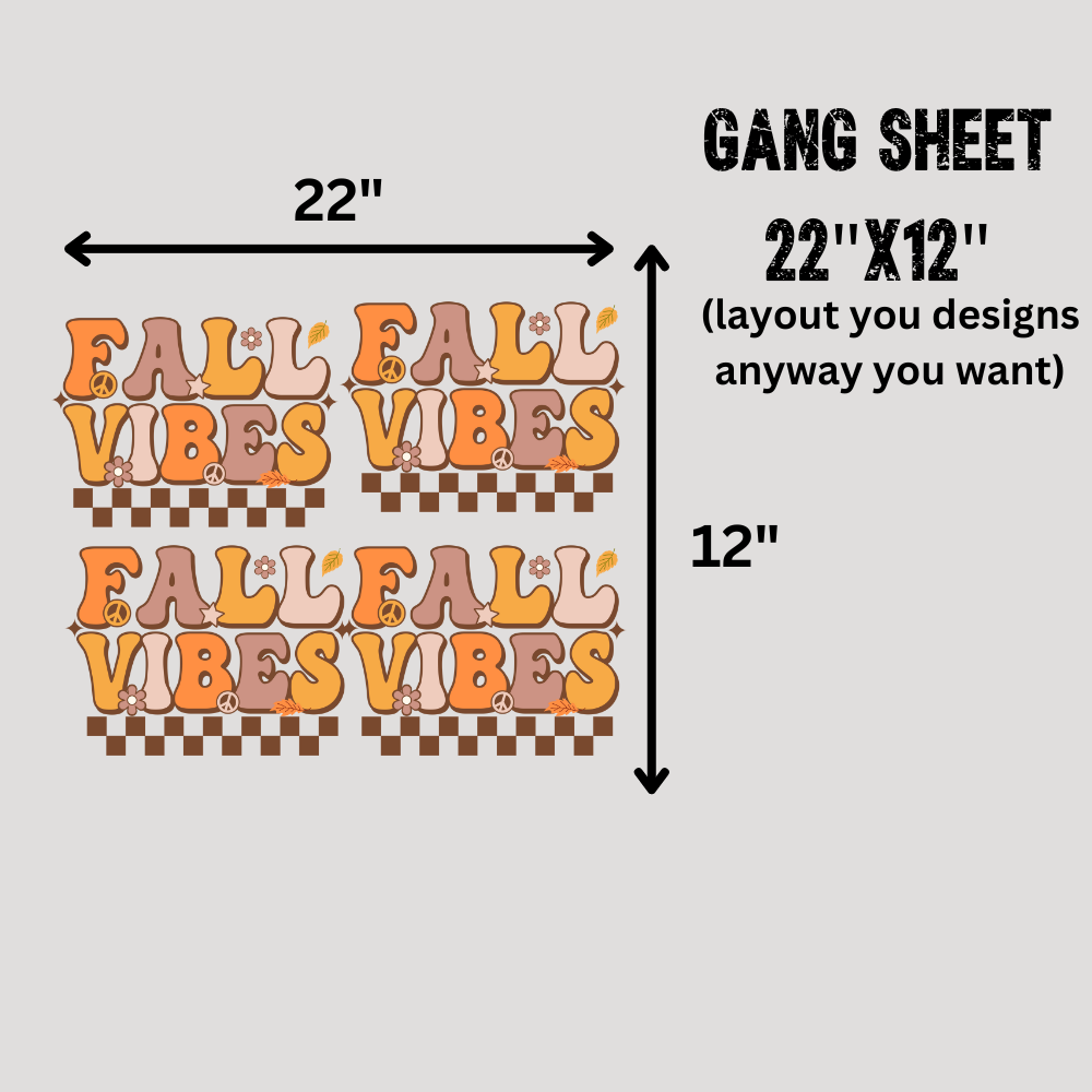 Gang sheet 22x12