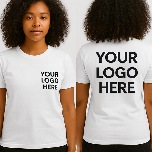 Business Logo T-Shirt Front and Back
