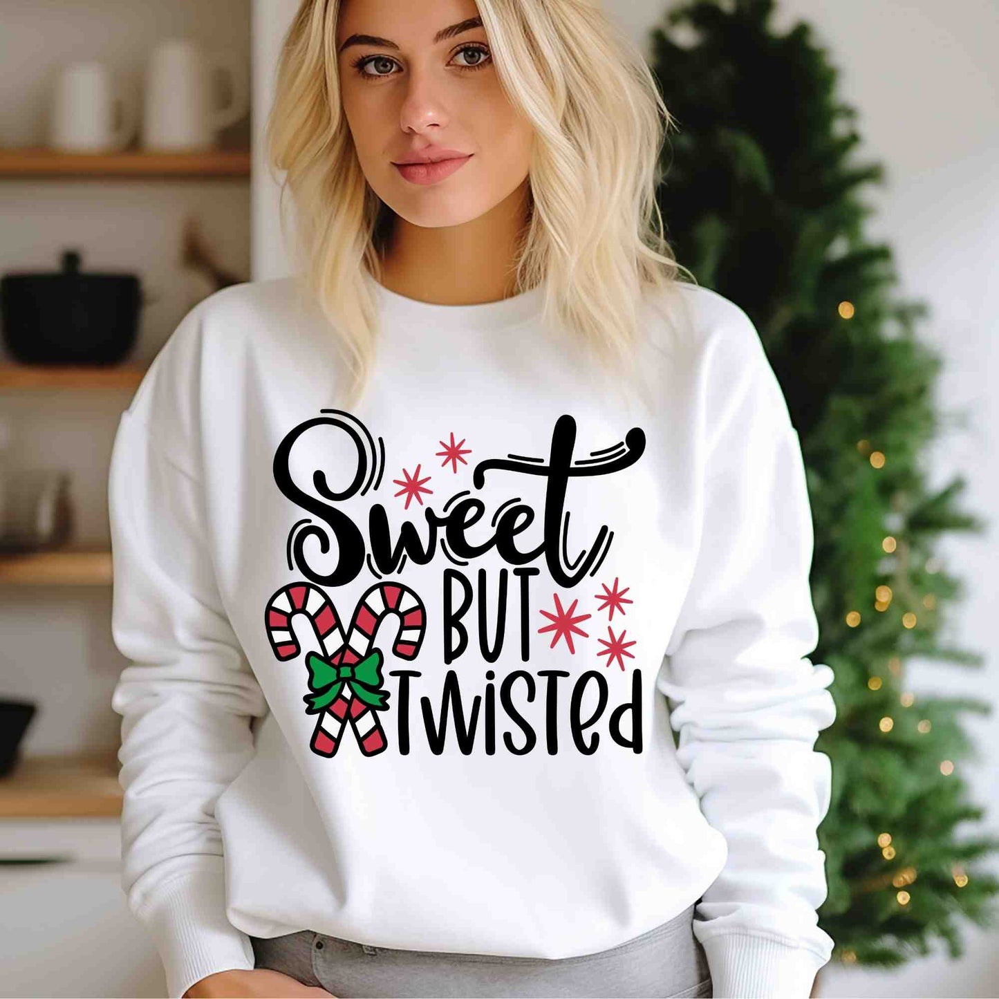 Sweet but Twisted Christmas Sweatshirt