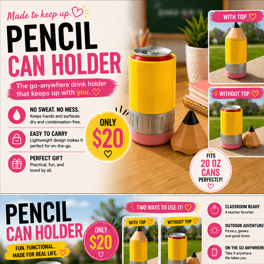 Pencil Shape Can Holder