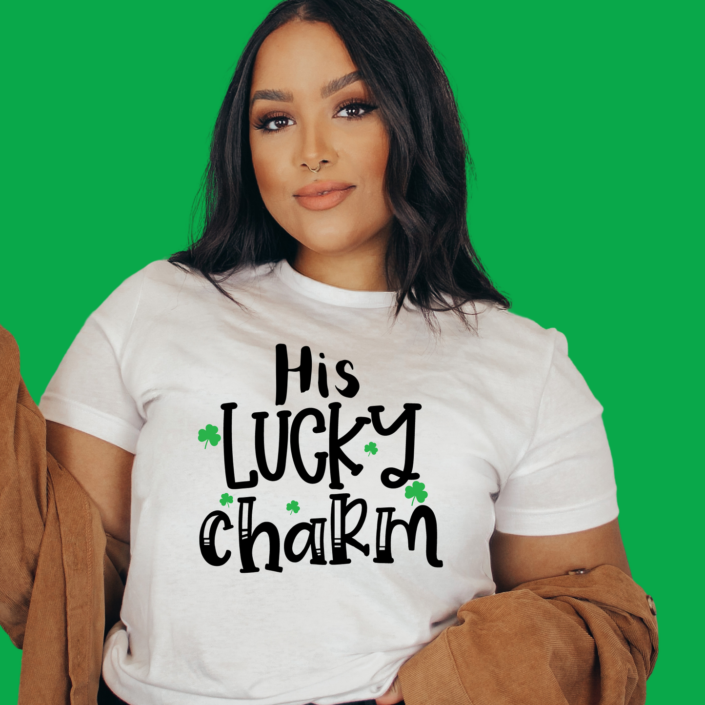 HIS LUCKY CHARM, ST. PATRICK'S DAY TEE