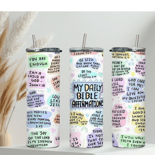 My Daily Bible Affirmation Tumbler