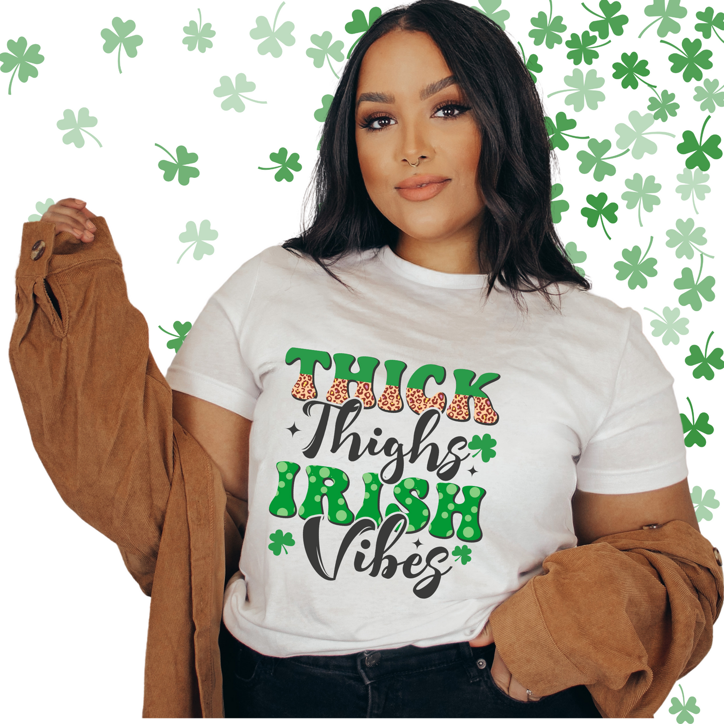 Thick Thighs Irish Vibes Sweatshirt, Hoodie and TEE